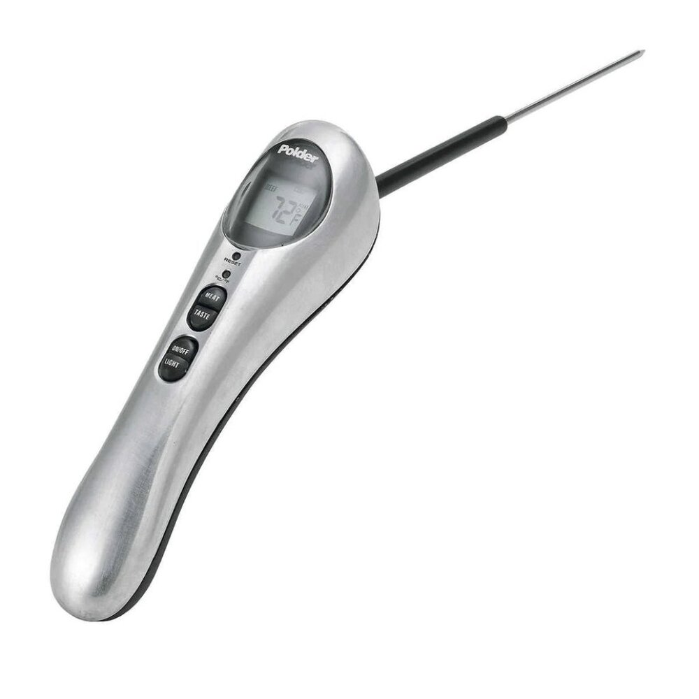 POLDER Safe Serve Deluxe Instant Read Thermometer 10 inch Probe